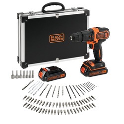 Black and Decker - 18V 2 sebessges tvfrcsavaroz 2 akkumultor 80 tartozk trol kofferben - BDCHD18BAFC
