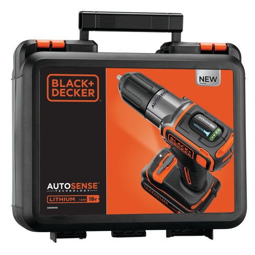 Black and Decker - 18V Frcsavaroz AutosenseAutoselect Technolgival 2 akkumultor - ASD184KB