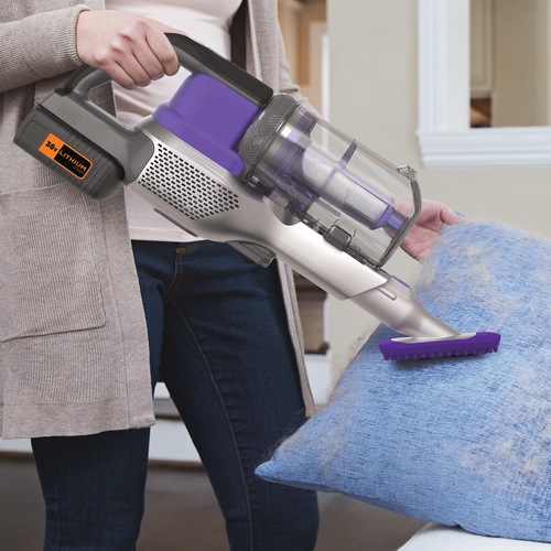 Black and Decker - 36V 4in1 Cordless POWERSERIES Extreme Pet Vacuum Cleaner - BHFEV362DP