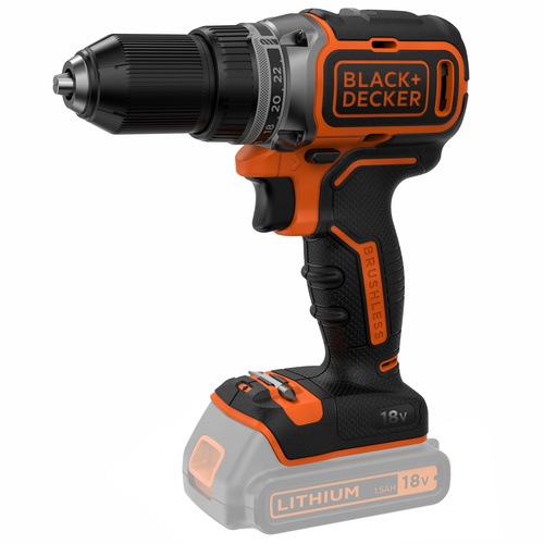 Black And Decker - 18V Lithiumion Brushless 2 Gear Cordless Drill Driver - BL186N