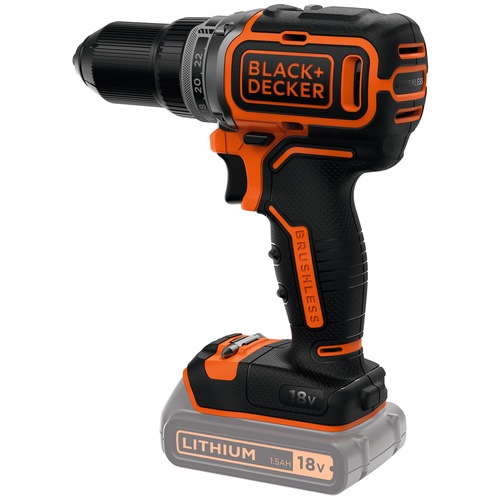 Black and Decker - 18V ltiumionos kefe nlkli 2 fokozat akkumultoros frgphajts - BL186N